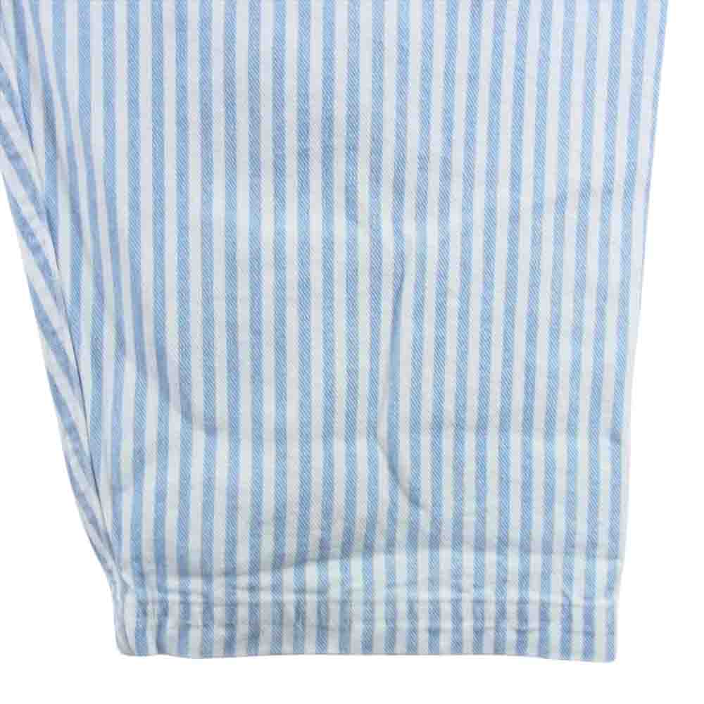 アッパー フィールド ワン 23-UFO-P043H ストライプ イージー パンツ ライトブルー系 L【中古】