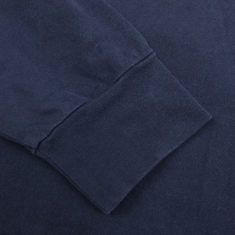 COMOLI コモリ 17SS K01-05001 コットン天竺 長袖クルー ロングスリーブ 長袖 Tシャツ ロンT ネイビー系 3【中古】