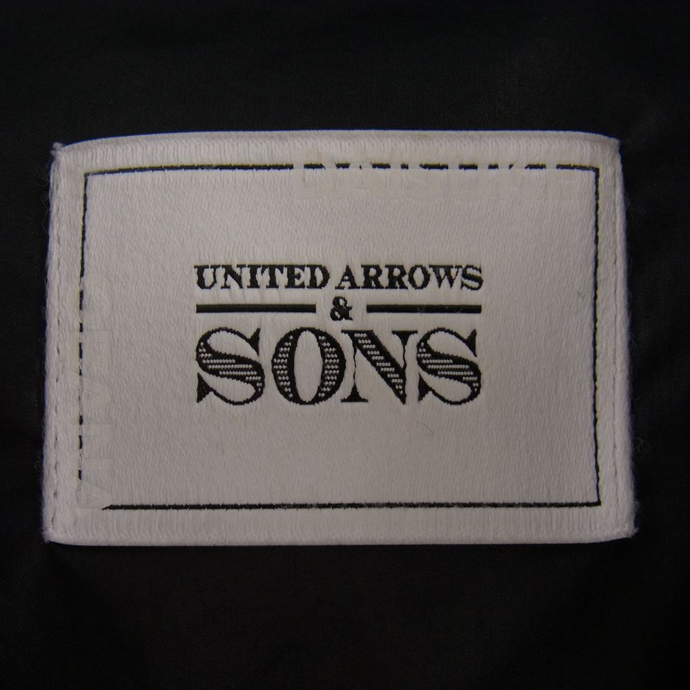 UNITED ARROWS ユナイテッドアローズ 5525-199-0461 & SONS by DAISUKE OBANA アンド サンズ バイ 尾花大輔 NY/PU DOWN JACKET ダウン ジャケット ブラック系 S【中古】