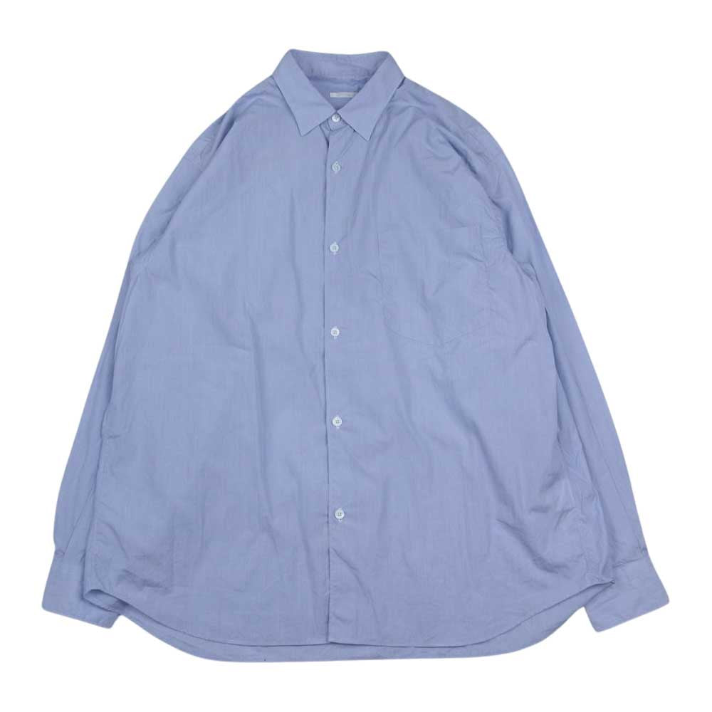 COMOLI コモリ 20AW S03-02003 コットンポプリンシャツ SAX ストライプ ブルー系 2【中古】