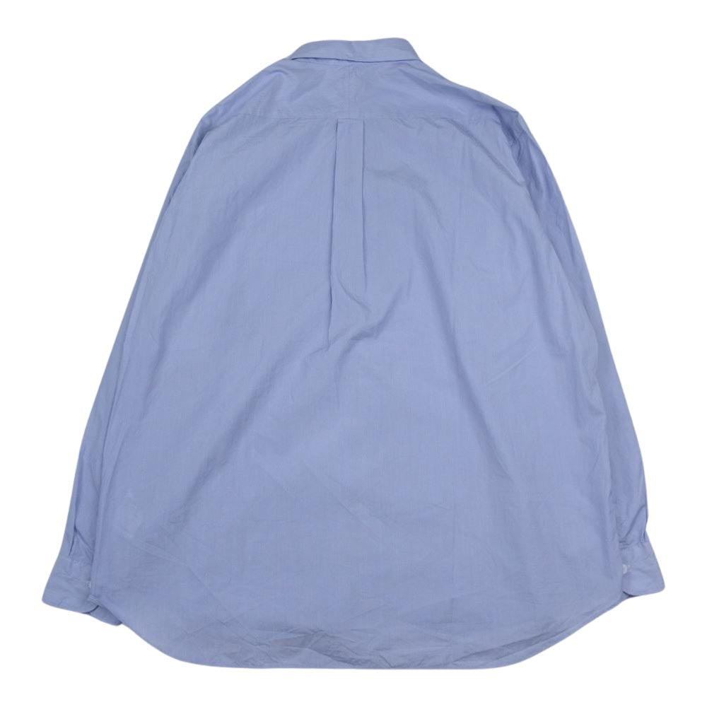 20AW COMOLI コモリ ポプリン シャツ 3 サックス