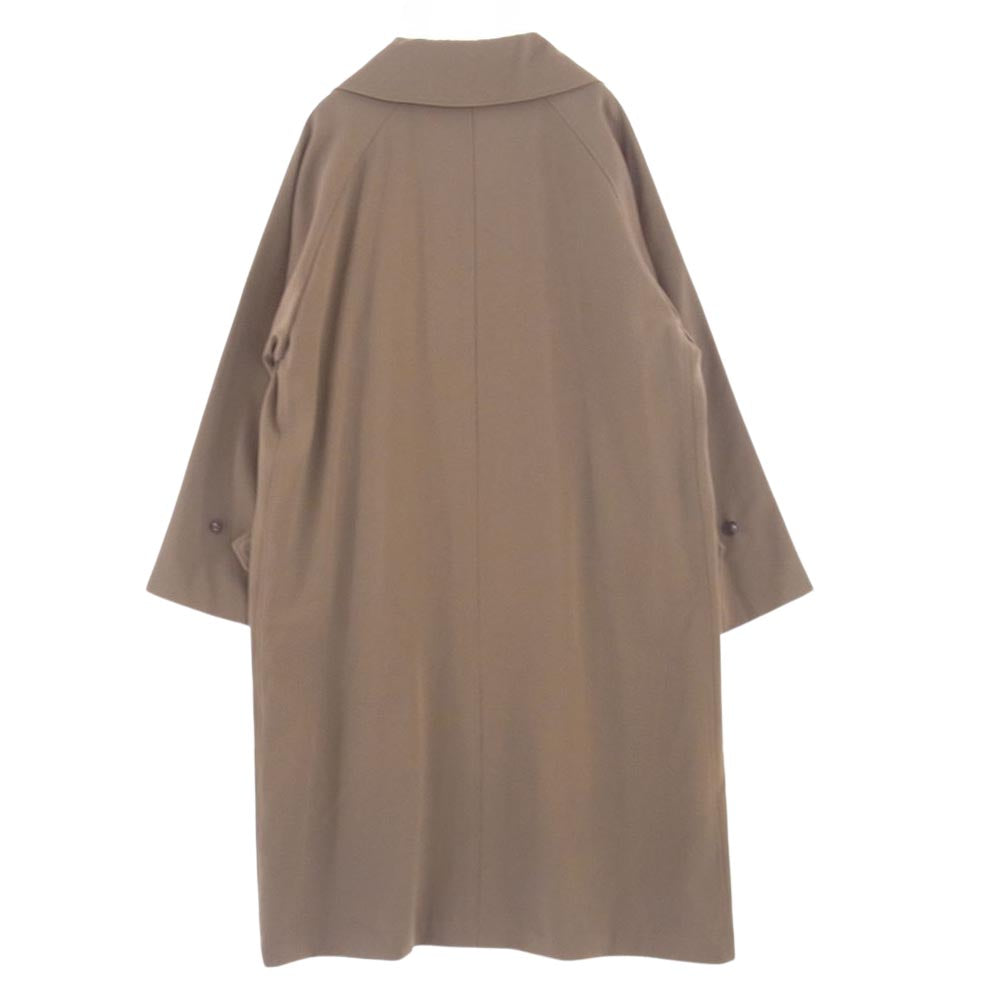 COMOLI コモリ 19SS P01-04005 ウールギャバ ダブルプレステッド コート キャメル系 2【中古】