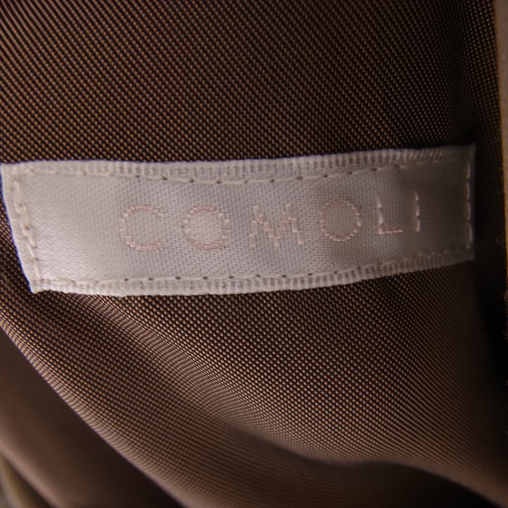 COMOLI コモリ 19SS P01-04005 ウールギャバ ダブルプレステッド コート キャメル系 2【中古】