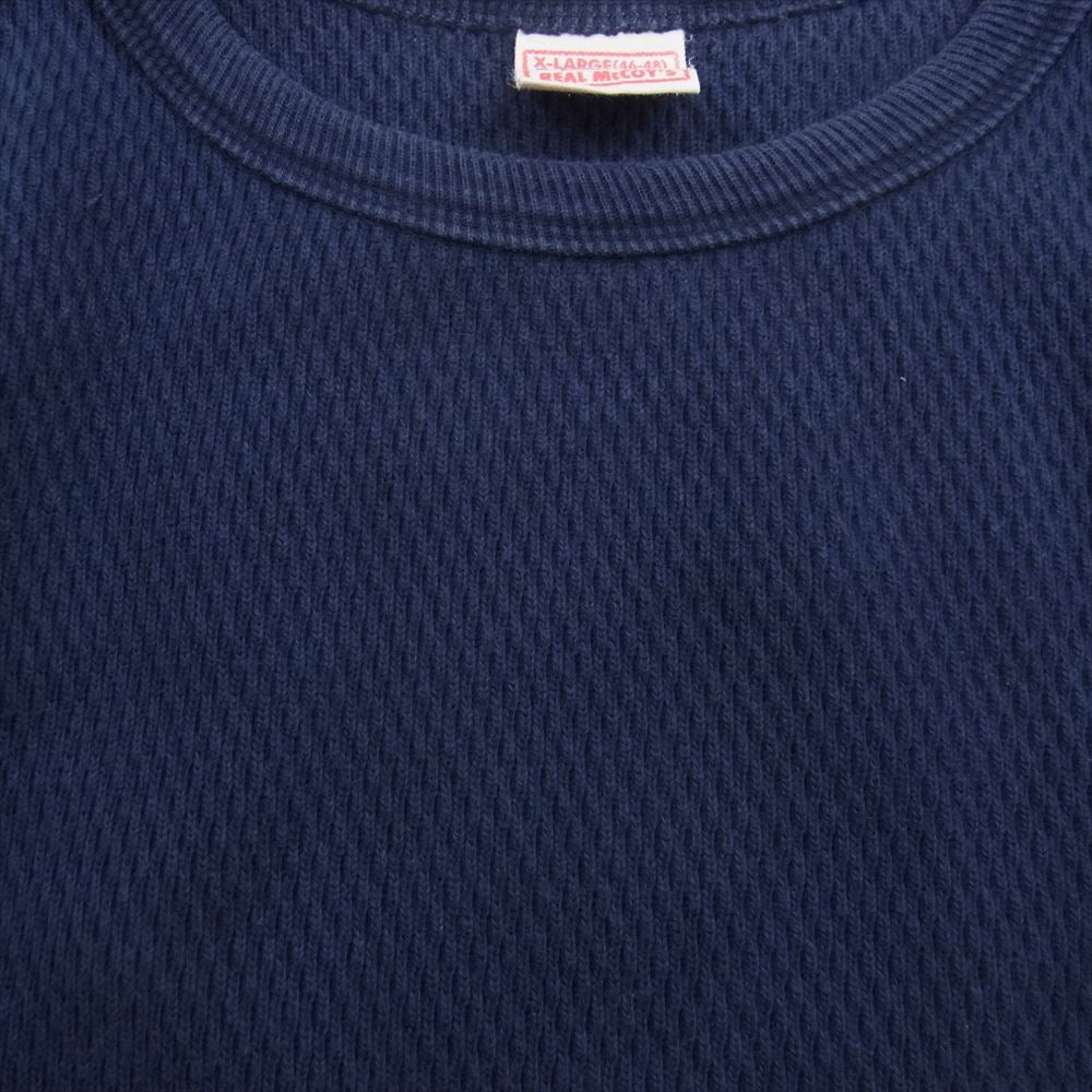 The REAL McCOY'S ザリアルマッコイズ ヘビーサーマル 長袖カットソー ネイビー系 XL【中古】