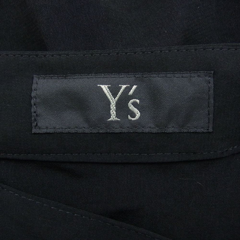 Y's Yohji Yamamoto ワイズ ヨウジヤマモト YS-S02-500 プリーツ 変形 巻き ロング スカート ブラック系 1【中古】