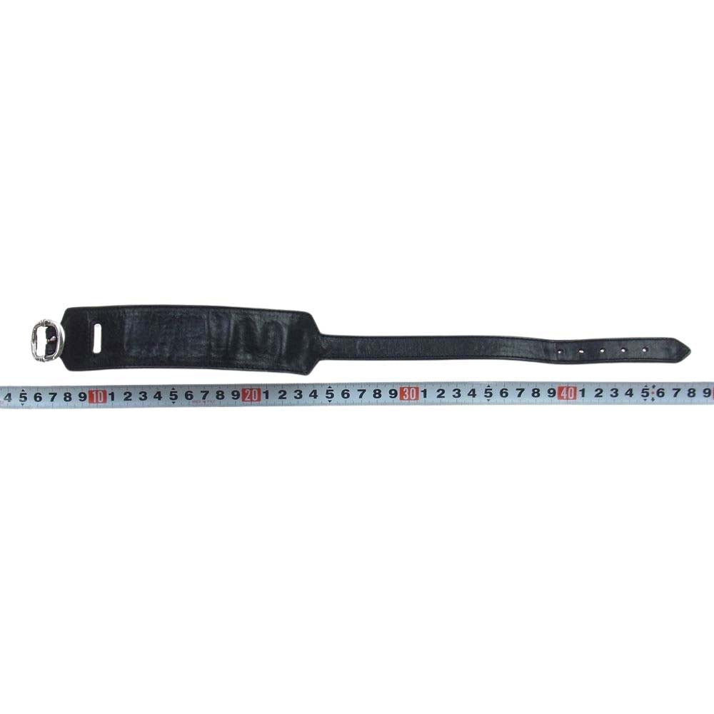 CHROME HEARTS クロムハーツ（原本無） RR TINY BUCKLE ロックンロール オールド レザーブレスレット ブラック系【中古】