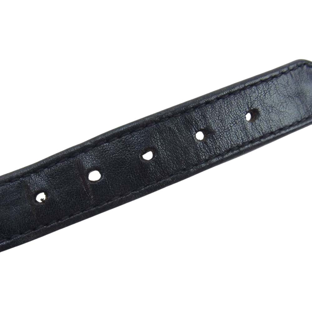 CHROME HEARTS クロムハーツ（原本無） RR TINY BUCKLE ロックンロール オールド レザーブレスレット ブラック系【中古】