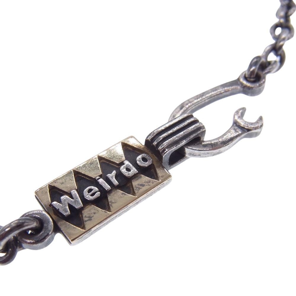 WEIRDO ウィアード K18 シルバー コンビ ペンダント チェーン ネックレス シルバー系【中古】