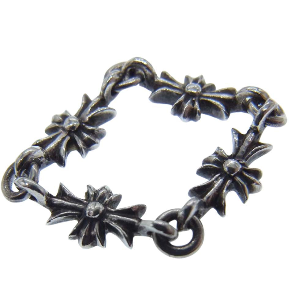 CHROME HEARTS クロムハーツ（原本無） RING TNY E CH PLS タイニーE CHプラス ルビー リング  シルバー系 9号【中古】