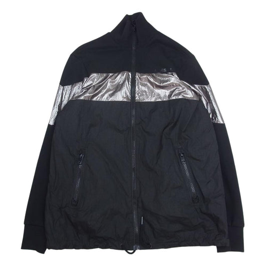 DIESEL ディーゼル ロゴ ジップアップ ブルゾン 切替 ブラック系 S【中古】