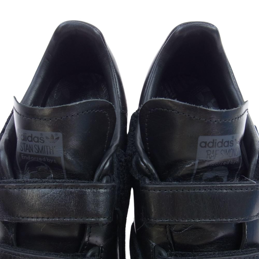 RAF SIMONS ラフシモンズ BB6886 × ADIDAS アディダス RS STAN SMITH COMFORT BADG スタンスミス コンフォート バッジ ベルクロ スニーカー ブラック系 26.5cm【中古】
