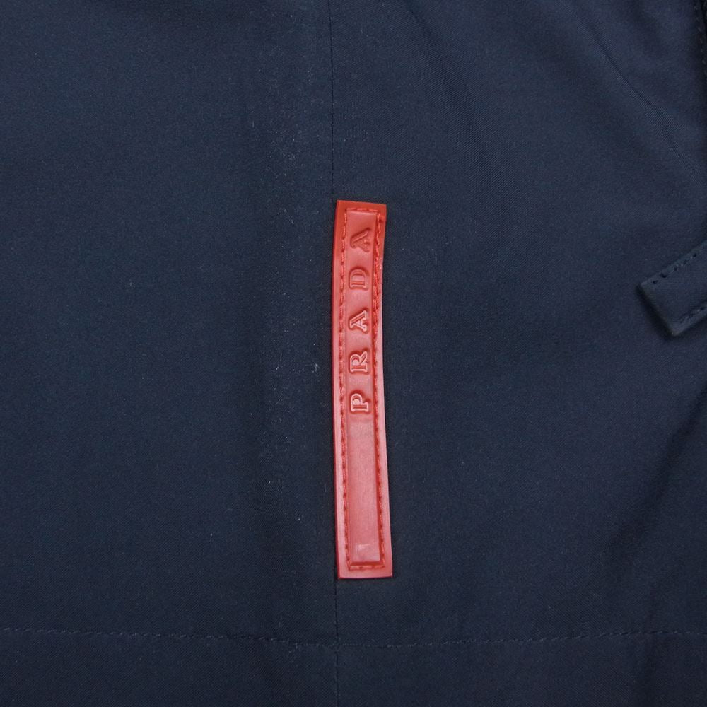 PRADA SPORTS プラダスポーツ ナイロン フルジップ ベスト ネイビー系【中古】