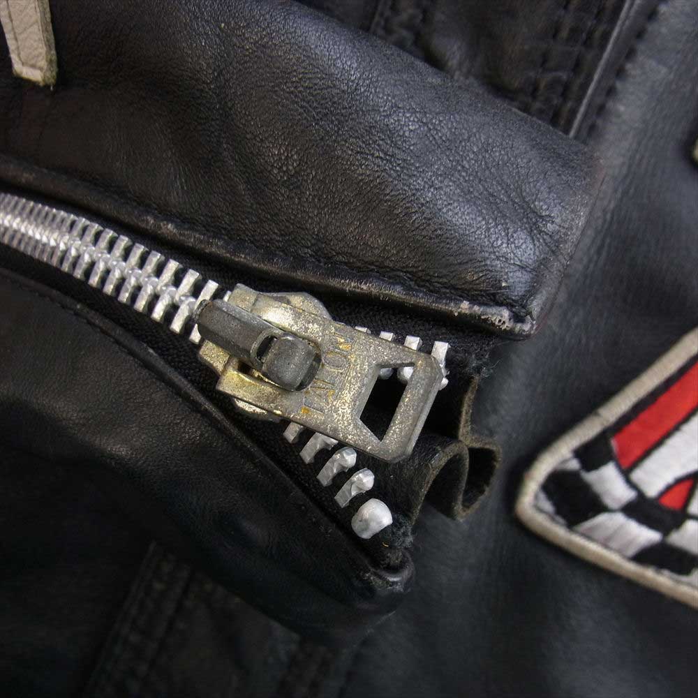 VANSON バンソン TC トム クルーズ モデル レザー ライダース ジャケット ブラック系 38【中古】