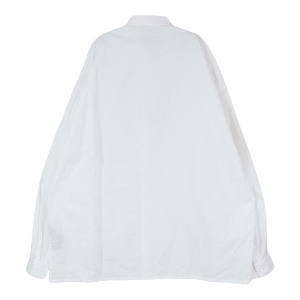 THE RERACS ザリラクス 22SS 22SS-REBL-292-J BAND COLLAR PLACKET SHIRTS バンドカラー プラケット シャツ ホワイト系 48【中古】