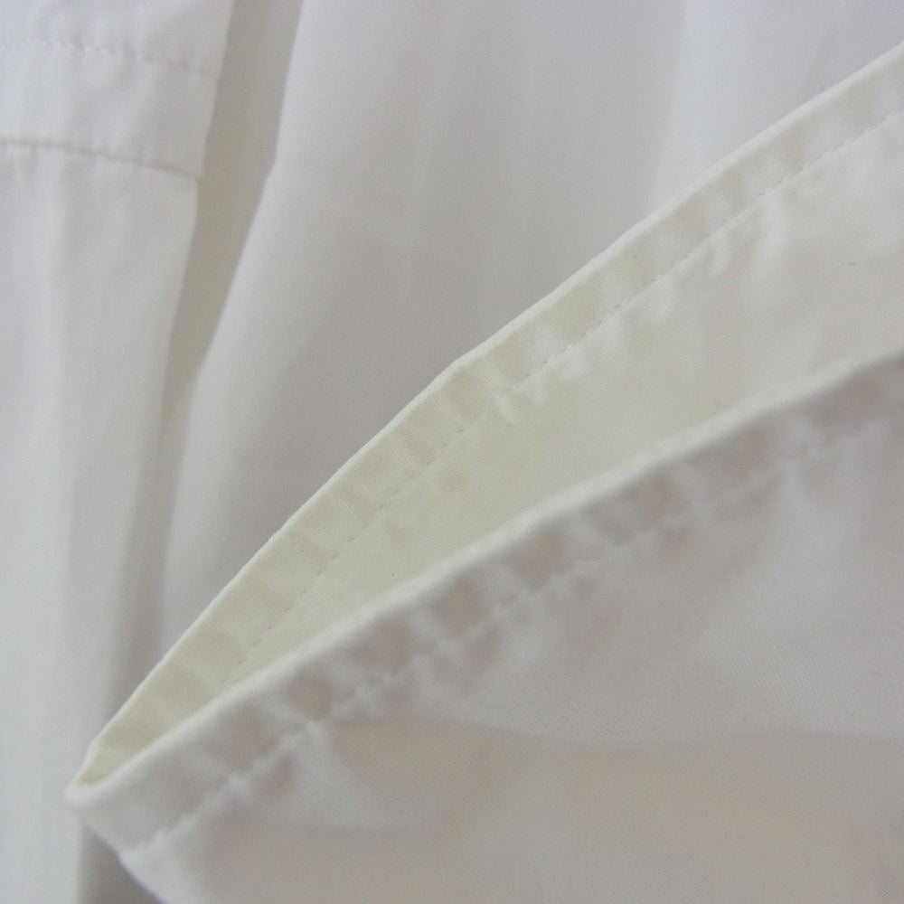 GRAPHPAPER グラフペーパー 20AW GM203-50083 THOMAS MASON OVERSISED BAND COLLAR SHIRT トーマスメイソン オーバーサイズ バンドカラー 長袖シャツ ホワイト系 F【中古】