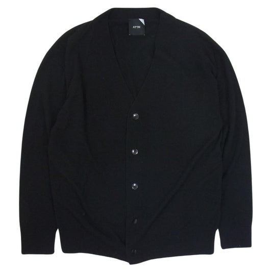 エイトン 6970500 472930 OVERSIZED CARDIGAN ウール オーバーサイズ カーディガン ブラック系 6【中古】