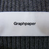 GRAPHPAPER グラフペーパー 20AW GM203-80009B High Density Crew Neck Knit 度詰めメリノウール ミドルゲージ クルーネック ニット グレー系 ２【中古】
