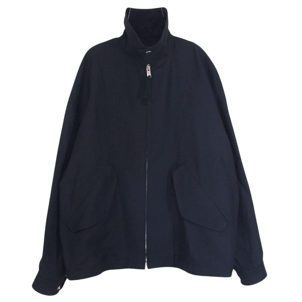 THE RERACS ザリラクス 22SS 22SS-REJK-123-J HIGH NECK HARRINGTON JACKET ハイネック ハリントン ジャケット ブラック系 48【中古】