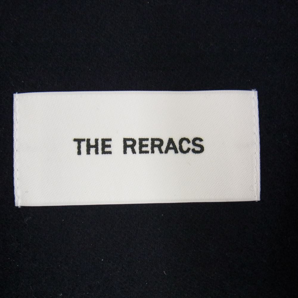 THE RERACS ザリラクス 22AW 22FW-RECT-336-J HIGH NECK COAT SUPER140 ウールメルトン ハイネック コート ダークネイビー系 48【美品】【中古】