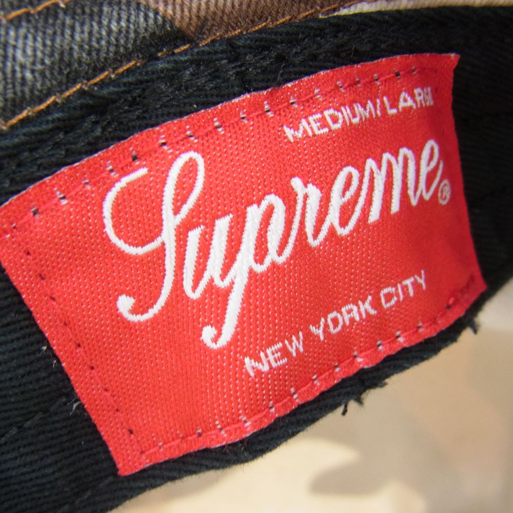 Supreme シュプリーム 23SS Embroidered Brim Crusher エンブロイダード ブリムクラッシャー ハット ブラウン系 マルチカラー系 表記サイズ　M-L【中古】