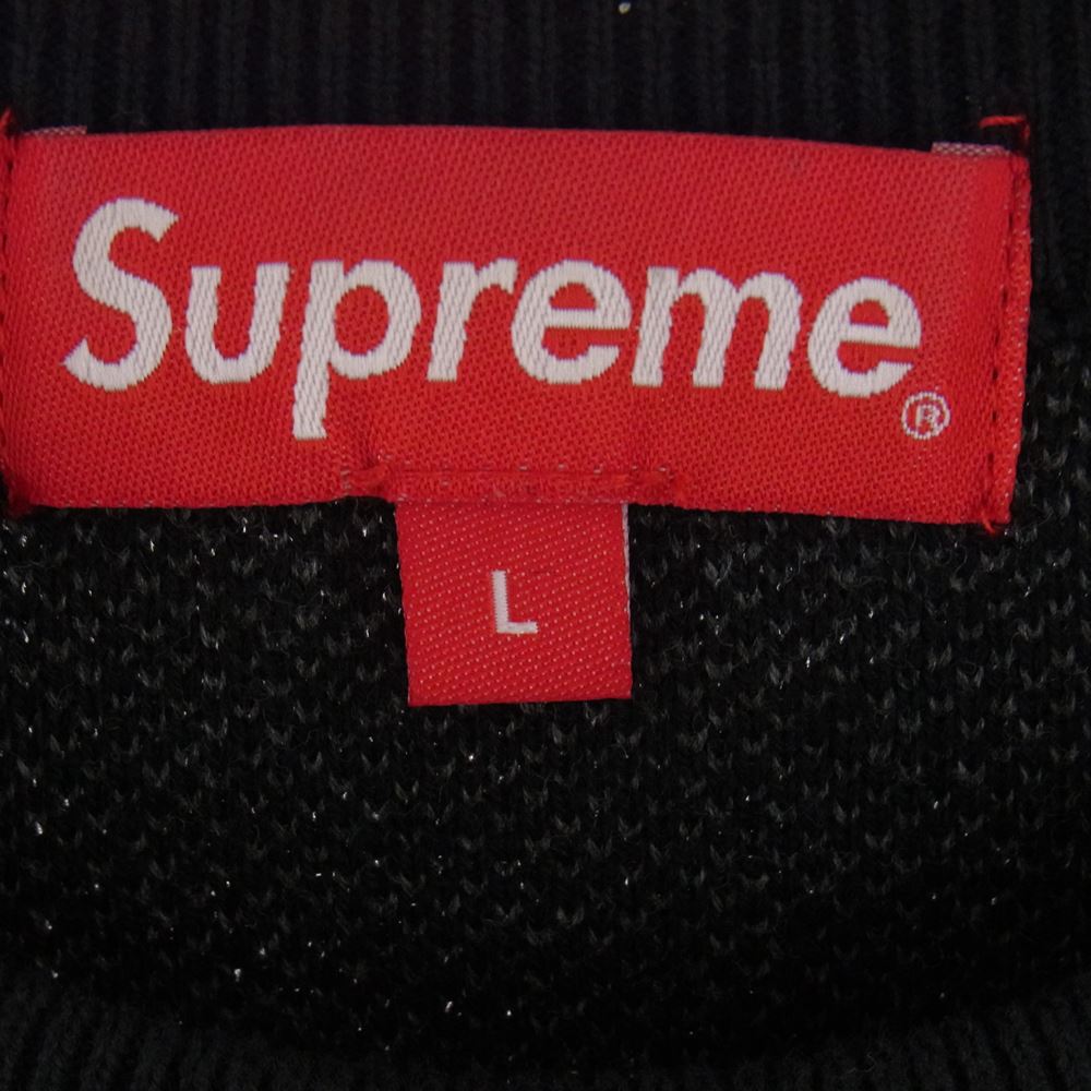Supreme シュプリーム 21AW Sleeve Stripe Sweater スリーブ ストライプ セーター ニット ブラック系【中古】