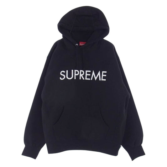 Supreme シュプリーム 22AW Capital Hooded Sweatshirt カピタル フーディー スウェットシャツ パーカー ブラック系 M【中古】