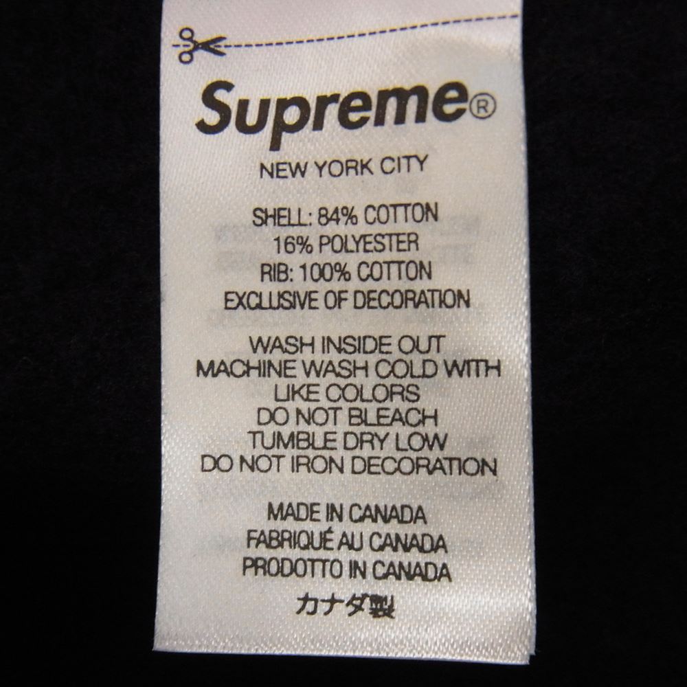 Supreme シュプリーム 22AW Capital Hooded Sweatshirt カピタル フーディー スウェットシャツ パーカー ブラック系 M【中古】