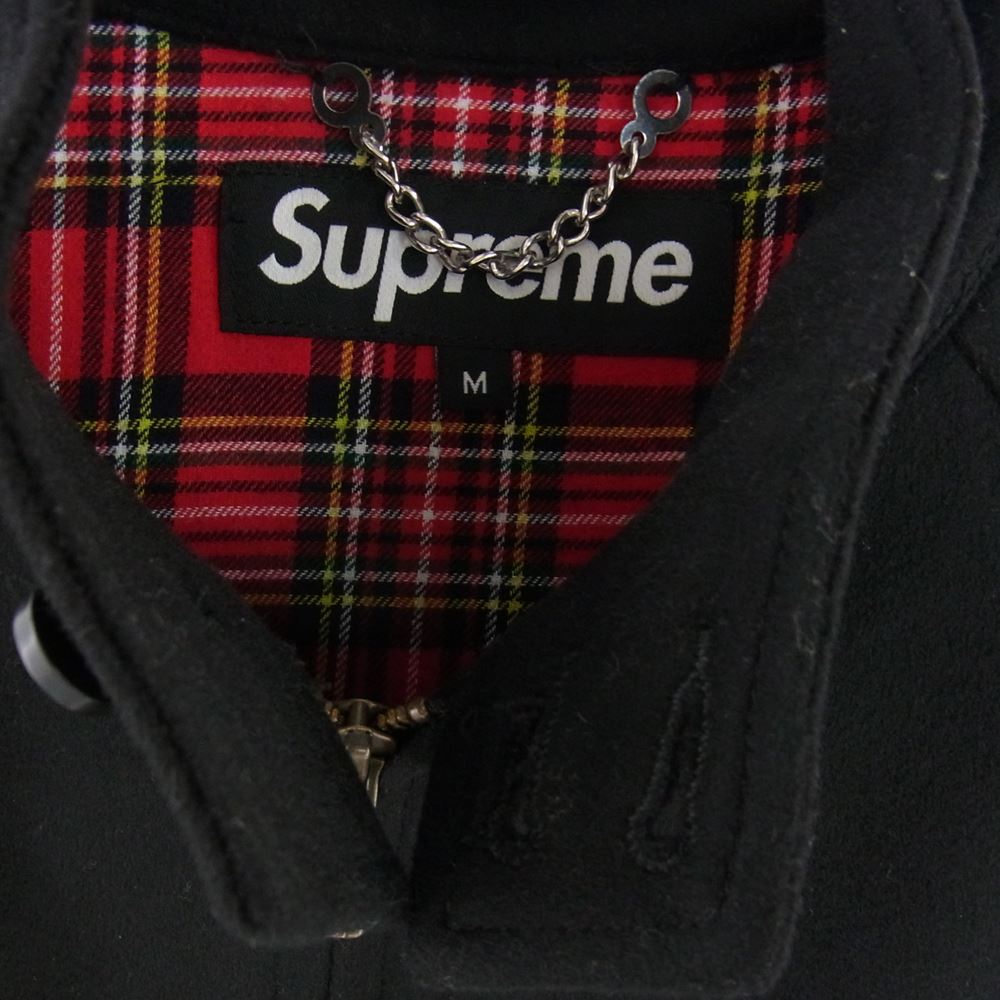 Supreme シュプリーム 19AW Wool Harrington Jacket チェック ウール ハリントン ブルゾン ジャケット ブラック系 M【中古】