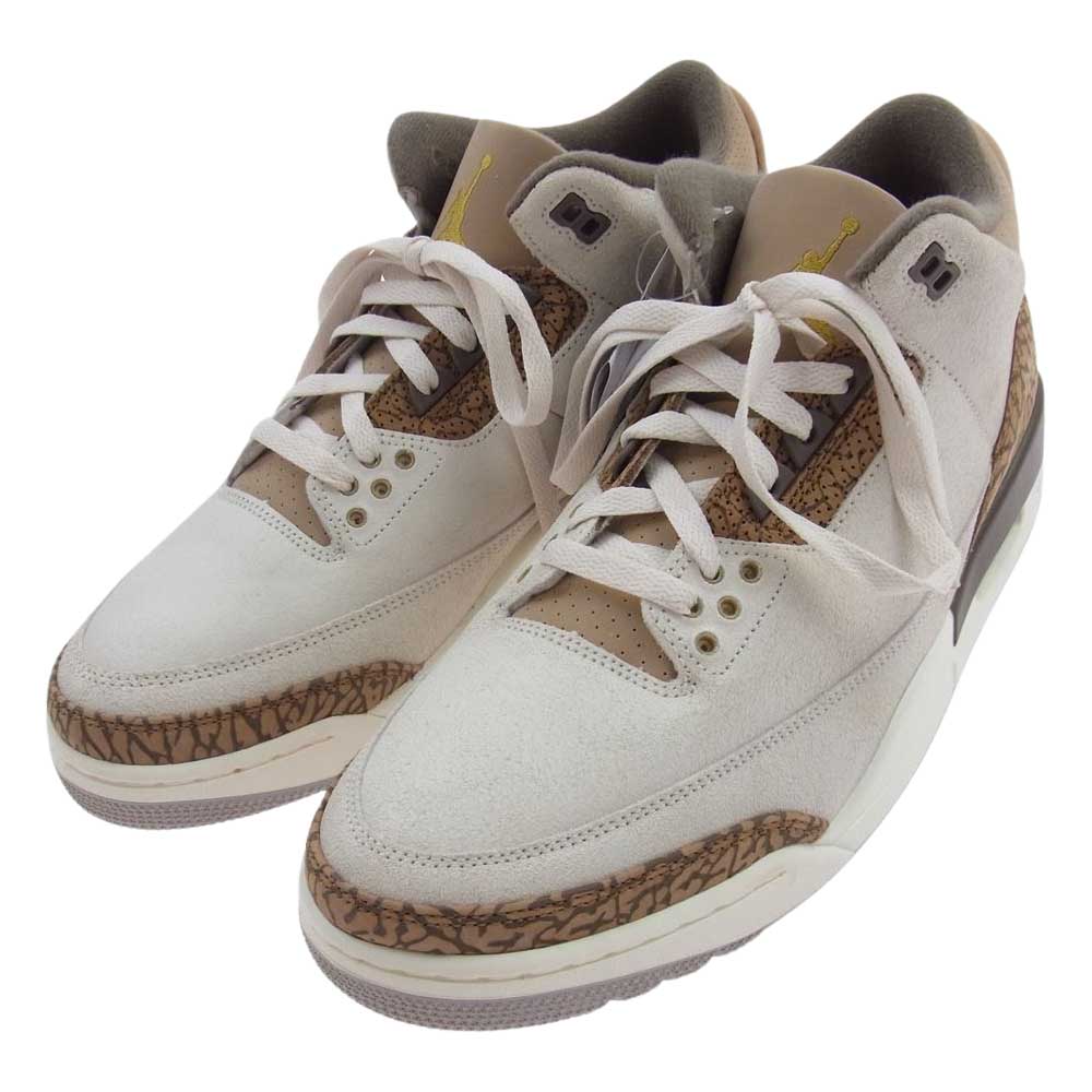 NIKE ナイキ CT8532-102 Air Jordan 3 Retro Orewood Brown エアジョーダン3 レトロ オールウッドブラウン スニーカー ベージュ系 30cm【極上美品】【中古】
