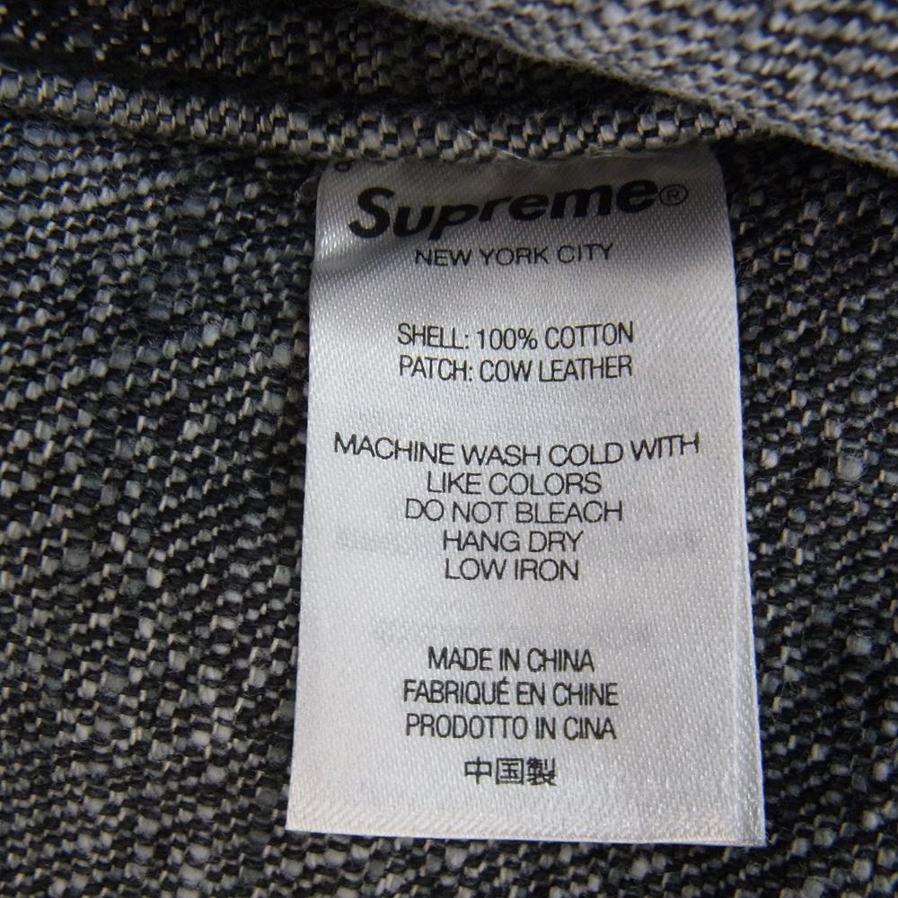 Supreme シュプリーム 23SS Archive Denim Jacquard Trucker アーカイブ デニム ジャカード トラック ジャケット ブラック系 グレー系 L【極上美品】【中古】