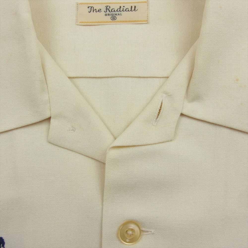 RADIALL ラディアル RAD-13SS-SH012 バーバー刺繍 半袖 シャツ オフホワイト系 S【中古】