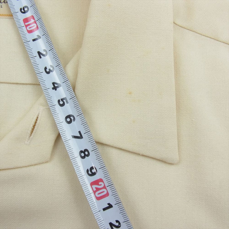 RADIALL ラディアル RAD-13SS-SH012 バーバー刺繍 半袖 シャツ オフホワイト系 S【中古】