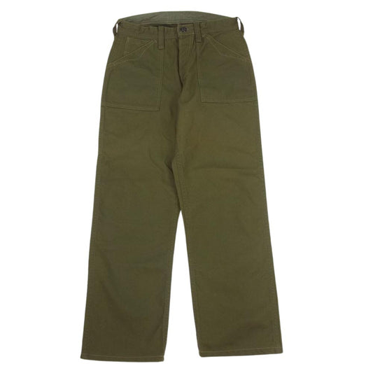 FREEWHEELERS フリーホイーラーズ ダック ワーク パンツ  カーキ系 28×22【美品】【中古】