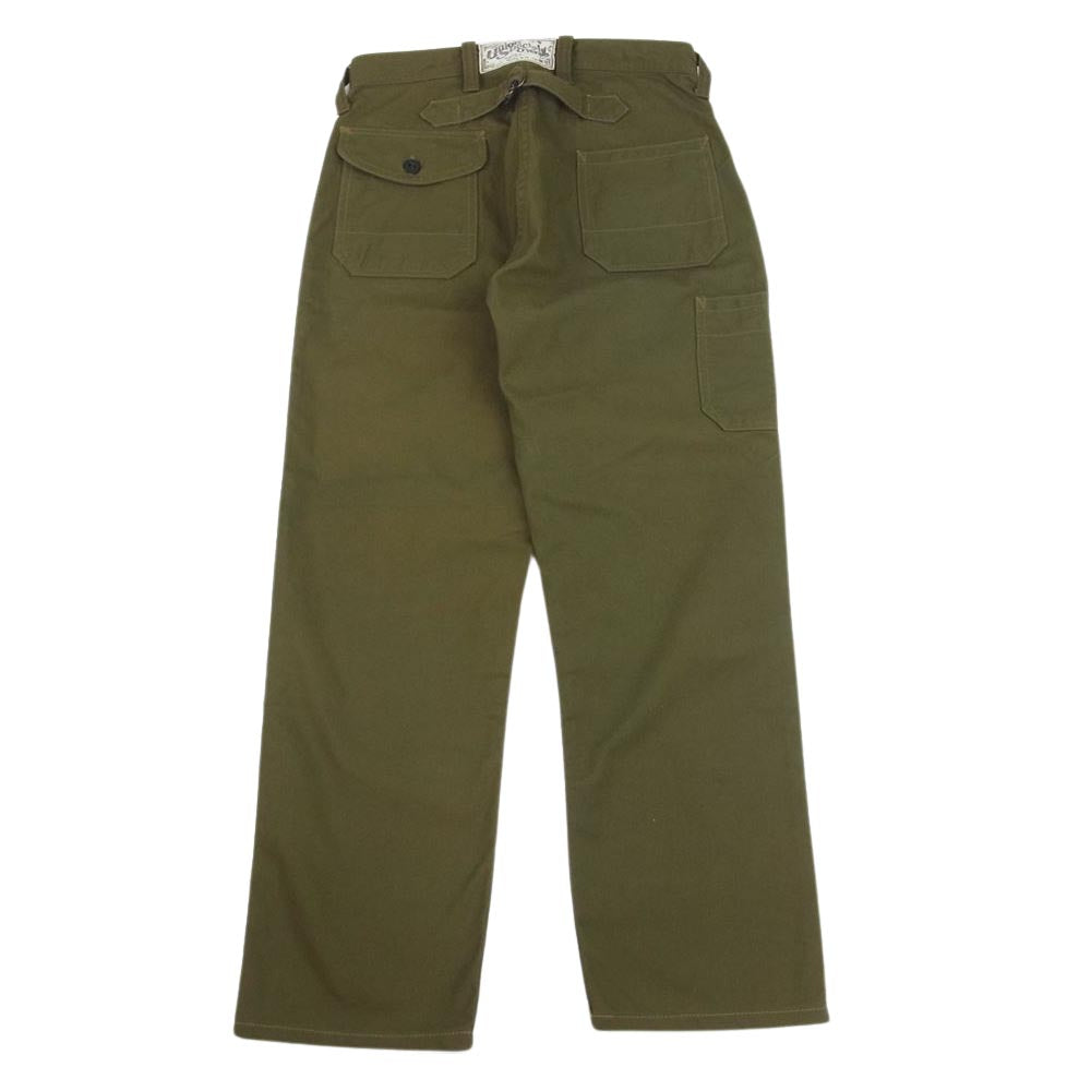 FREEWHEELERS フリーホイーラーズ ダック ワーク パンツ  カーキ系 28×22【美品】【中古】