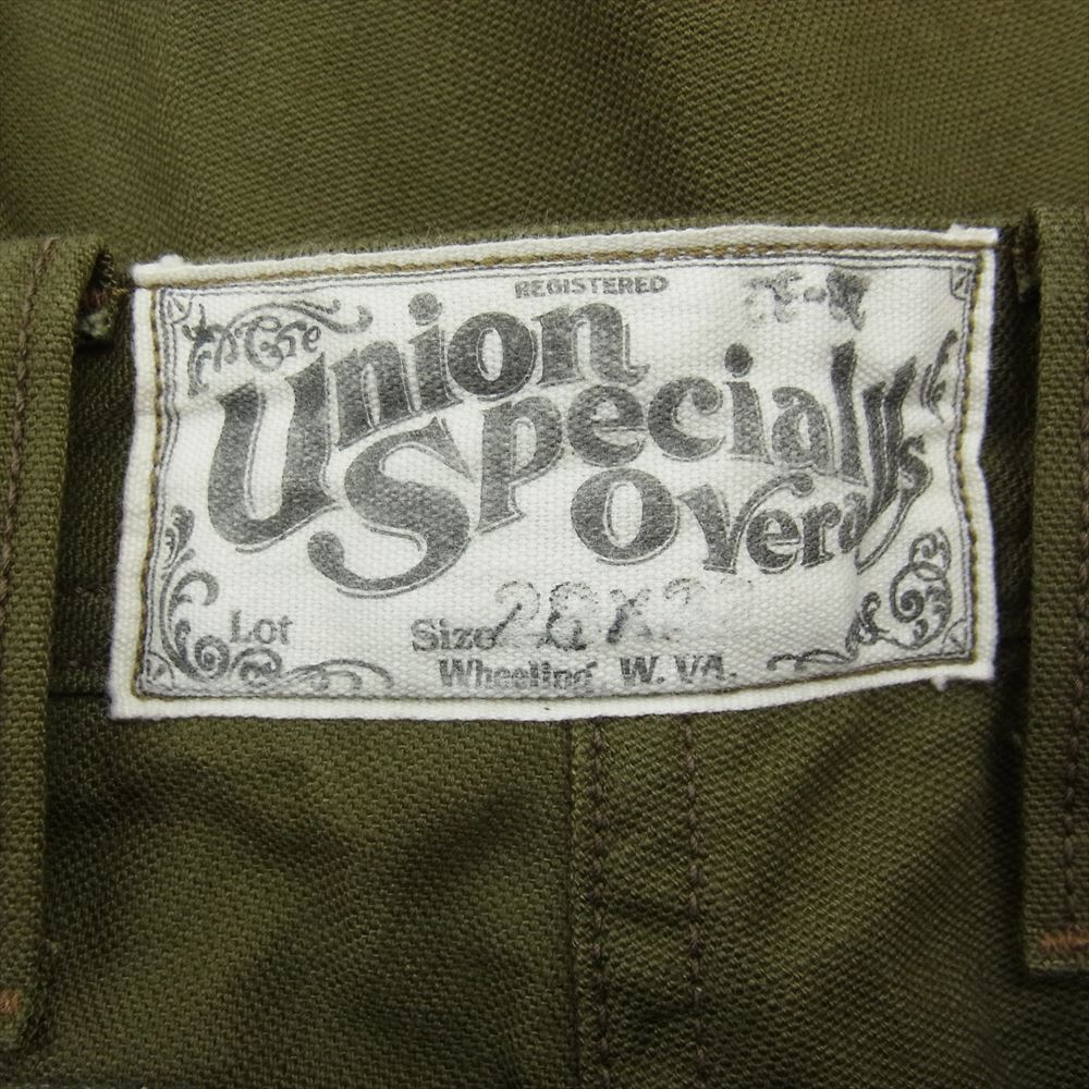 FREEWHEELERS フリーホイーラーズ ダック ワーク パンツ  カーキ系 28×22【美品】【中古】