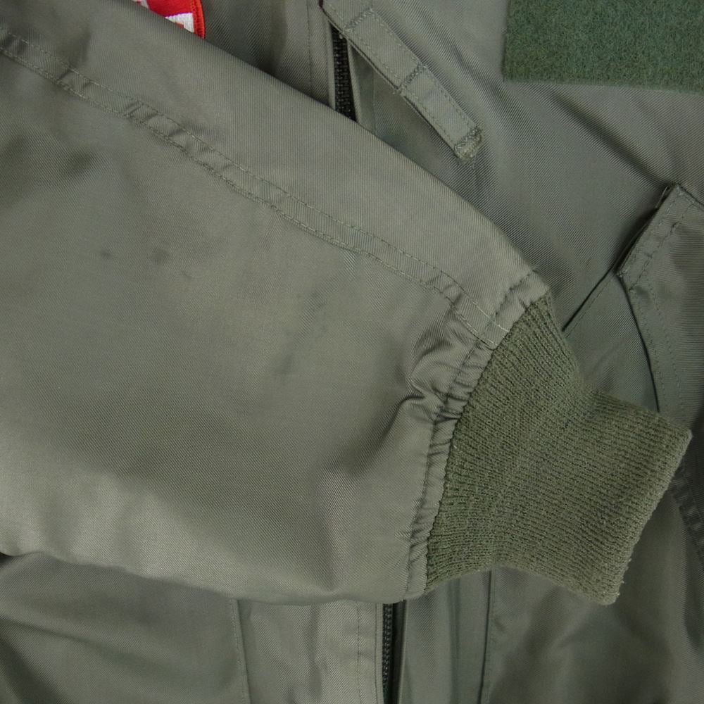 US ミリタリー CWU36-P ワッペン ミリタリー フライト ジャケット カーキ系 L【中古】