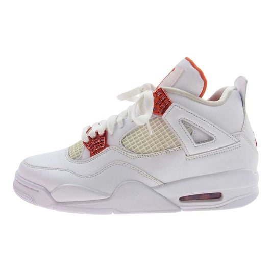 NIKE ナイキ CT8527-118 Air Jordan 4 Retro White Team Orange エアジョーダン4 レトロ ホワイト チームオレンジ スニーカー ホワイト系 オレンジ系 26cm【中古】