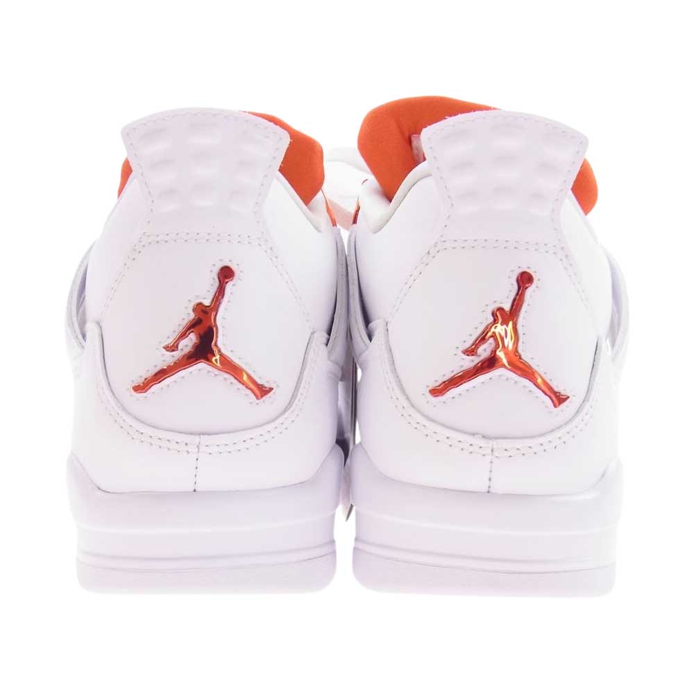 NIKE ナイキ CT8527-118 Air Jordan 4 Retro White Team Orange エアジョーダン4 レトロ ホワイト チームオレンジ スニーカー ホワイト系 オレンジ系 26cm【中古】