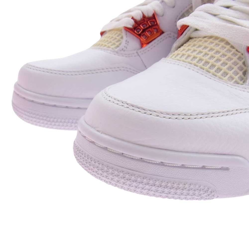 NIKE ナイキ CT8527-118 Air Jordan 4 Retro White Team Orange エアジョーダン4 レトロ ホワイト チームオレンジ スニーカー ホワイト系 オレンジ系 26cm【中古】