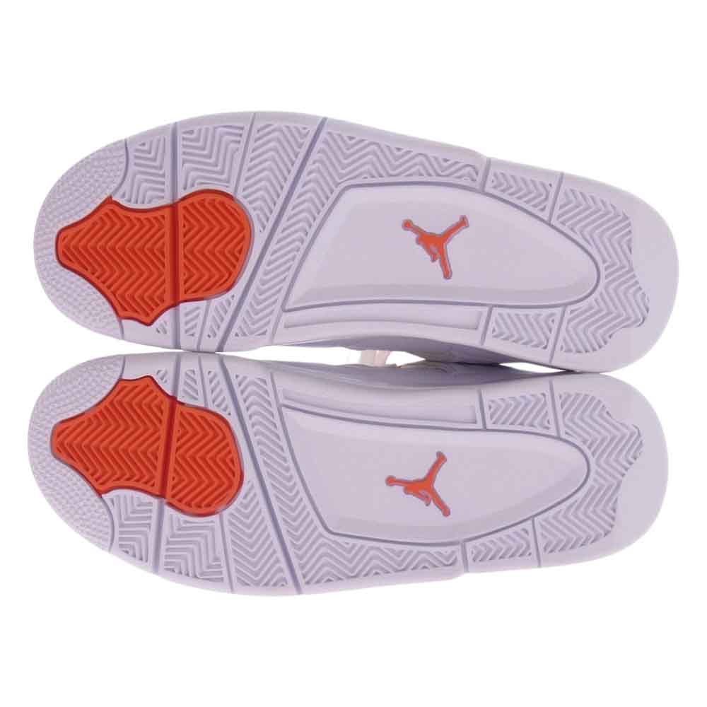 NIKE ナイキ CT8527-118 Air Jordan 4 Retro White Team Orange エアジョーダン4 レトロ ホワイト チームオレンジ スニーカー ホワイト系 オレンジ系 26cm【中古】