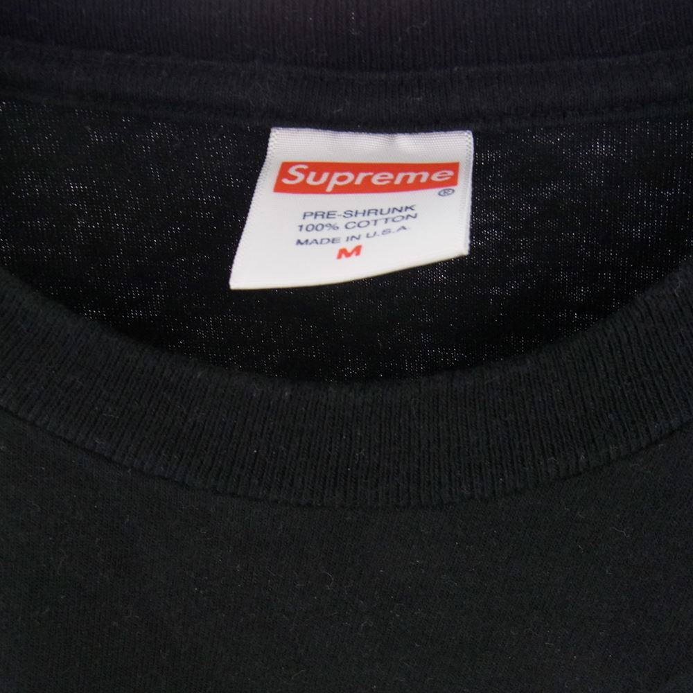 Supreme シュプリーム 21AW MULTI LOGO L/S TEE マルチ ロゴ 長袖 Ｔシャツ ブラック系 M【中古】