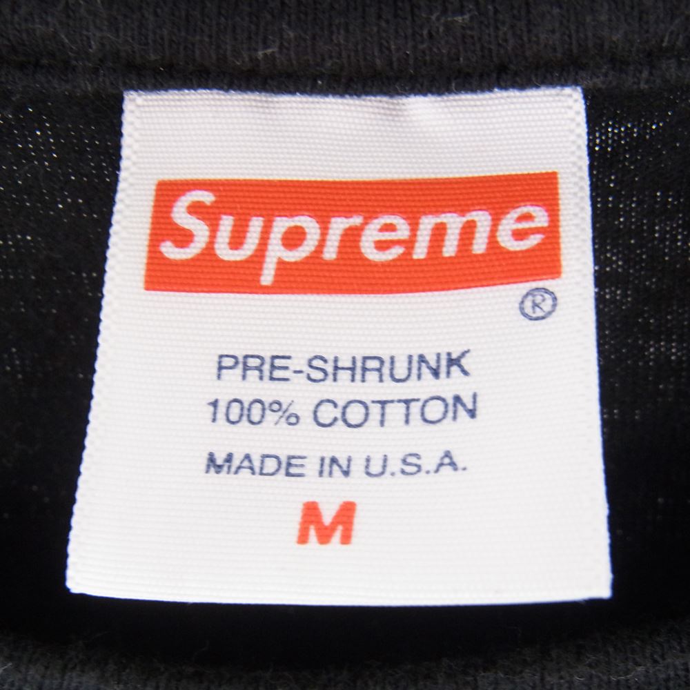 Supreme シュプリーム 21AW MULTI LOGO L/S TEE マルチ ロゴ 長袖 Ｔシャツ ブラック系 M【中古】