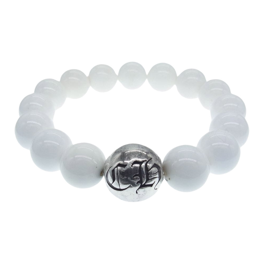 CHROME HEARTS クロムハーツ（原本無） BEADS 12mm ビーズ ブレスレット ホワイト系【中古】