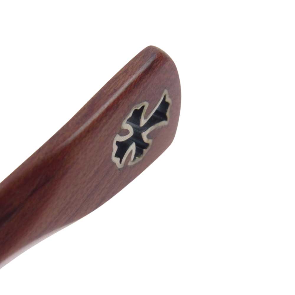 CHROME HEARTS クロムハーツ（原本無） ROCKS ウッドテンプル 眼鏡 メガネ アイウェア ブラウン系【中古】