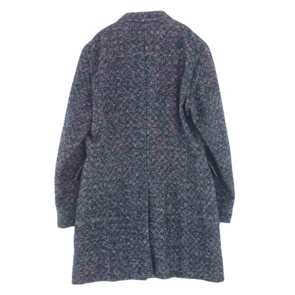 Paul Smith ポール・スミス COLLECTION コレクション PC-SL-52681 モヘヤ リネン ウール アルパカ MIX シャギーツイード チェスターコート グリーン系 M【中古】