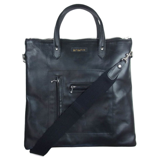 Lewis Leathers ルイスレザー BRONX LEATHER BAG ブロンクス レザー ショルダーバッグ ブラック系【美品】【中古】