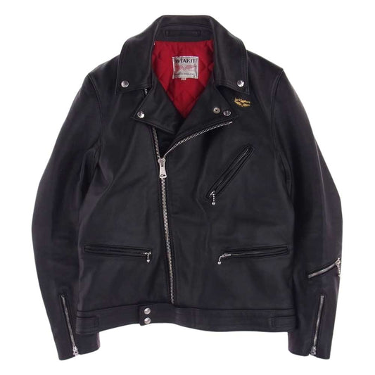 Lewis Leathers ルイスレザー CYCLONE サイクロン カウハイド レギュラーフィット ダブルライダース ジャケット ブラック系 40【中古】