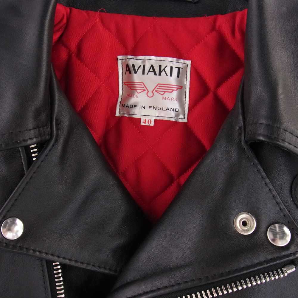 Lewis Leathers ルイスレザー CYCLONE サイクロン カウハイド レギュラーフィット ダブルライダース ジャケット ブラック系 40【中古】