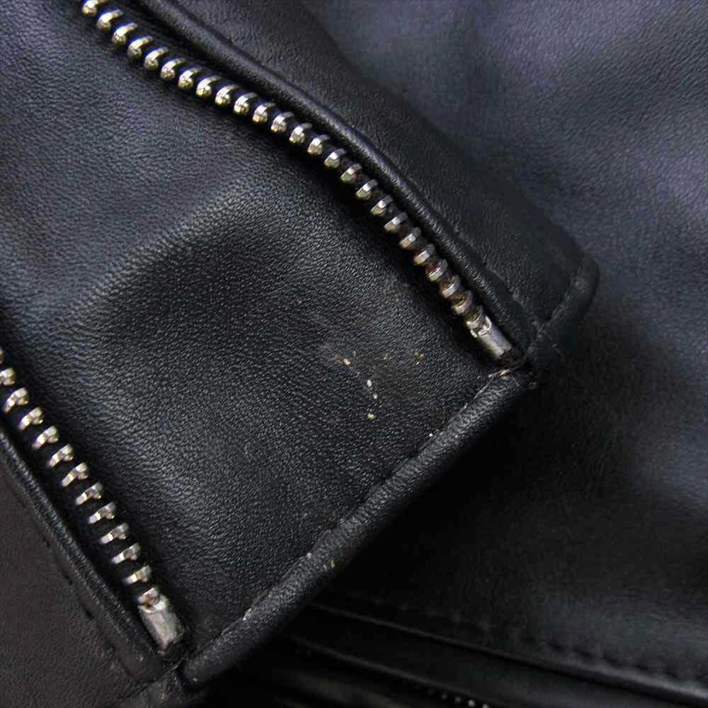 Lewis Leathers ルイスレザー CYCLONE サイクロン カウハイド レギュラーフィット ダブルライダース ジャケット ブラック系 40【中古】