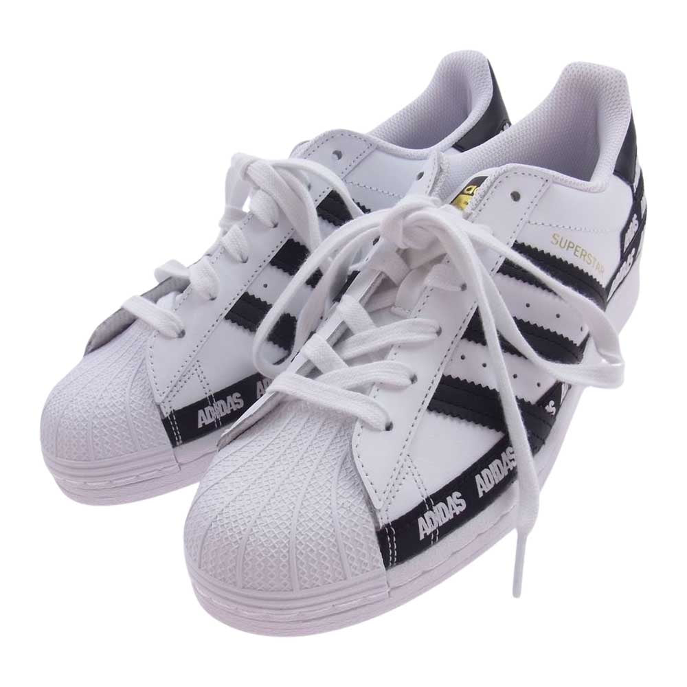 adidas アディダス FX5558 SUPERSTAR スーパースター ローカット スニーカー ブラック系 ホワイト系 24.5cm【新古品】【未使用】【中古】
